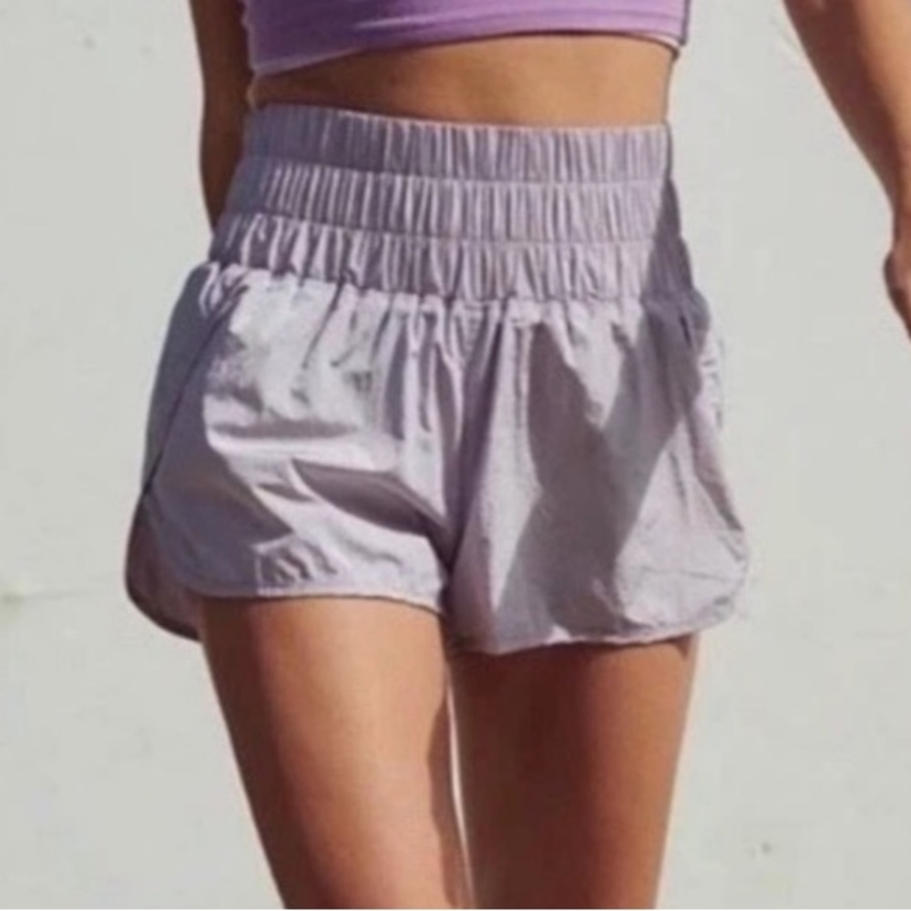 FP Movement by Free People - Lavender Lilac High Waist Athletic Shorts - Small